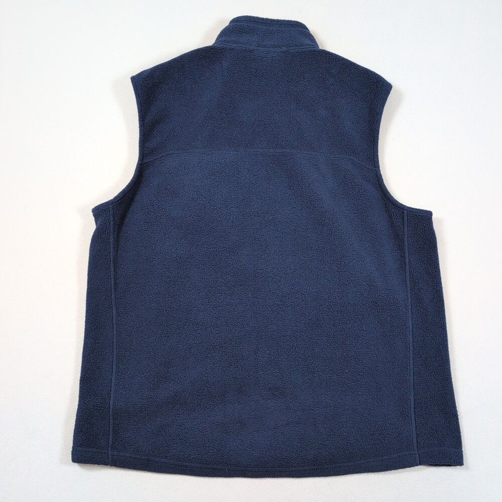 Patagonia Synchilla Vest Mens 2XL Blue Full Zip Fleece Hiking Outdoors Embroider - Picture 2 of 7